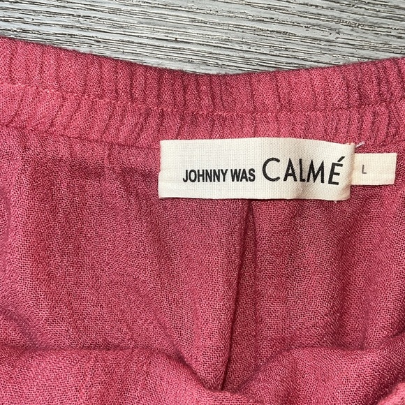 Johnny Was Calmé Easy Guaze Pom Pom Skirt, Size Large - Picture 3 of 7